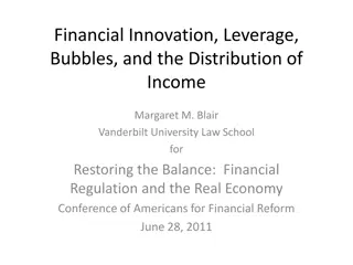 Financial Innovation, Leverage, Bubbles, and Income Distribution