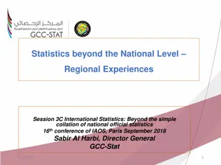 1. **Regional Integration and Statistics: Key Insights**

2. The importance of comparable statistics for regional integration is highlighted, focusing on the role of regional statistics agencies like GCC-Stat in informing policies, monitoring progres