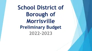 Morrisville School District Preliminary Budget 2022-2023 Highlights
