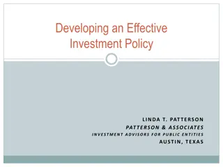Effective Investment Policy Guidelines for Public Entities in Texas