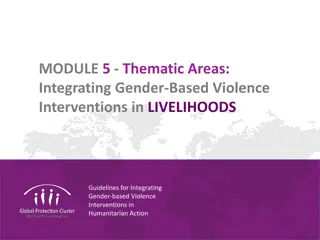 Integrating Gender-Based Violence Interventions in Humanitarian Action Guidelines