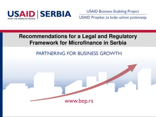Optimizing Microfinance Legal Framework in Serbia