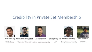 Ensuring Credible Private Set Membership with Efficient Communication
