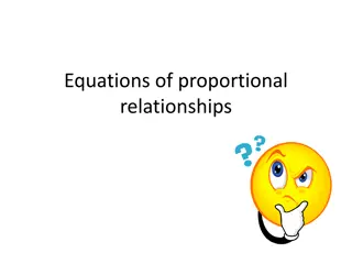 Proportional Relationships and Equations