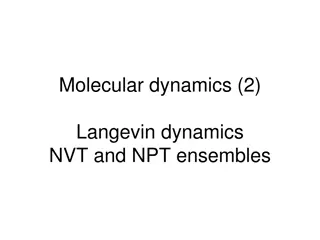 Molecular Dynamics: Langevin Dynamics, Brownian Dynamics, and Andersen Thermostat