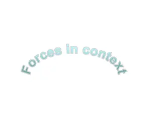Forces in Context