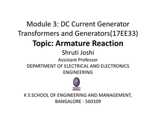 Armature Reaction in Electric Generators