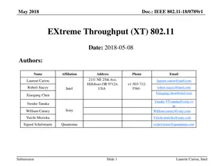 Next Generation Wi-Fi Objectives and Spectrum Expansion