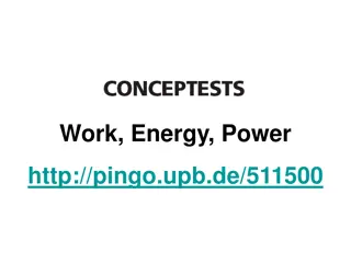 Work, Energy, and Power Concepts Through Interactive Concept Tests
