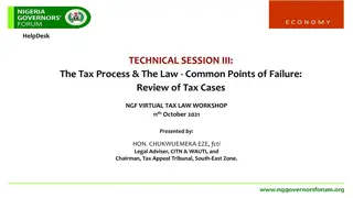 Tax Law Workshop Highlights: Common Points of Failure in Tax Cases