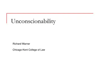 Unconscionability in Contracts and Warranty Disclaimers