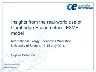 Enhanced Sustainable Energy Modelling Insights