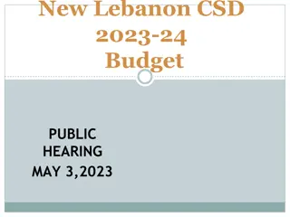 New Lebanon CSD 2023-24 Budget Overview