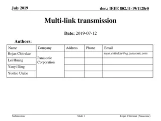 IEEE 802.11 Multi-link Transmission Overview