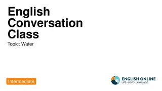 Exploring the Importance of Water in English Conversation Classes