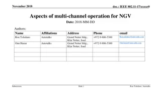 Multi-Channel Operation for V2X Communication