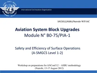 Improving Aerodrome Safety and Efficiency Through A-SMGCS Implementation