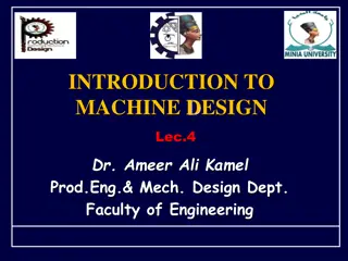 Machine Design Lecture Examples and Problem Solving