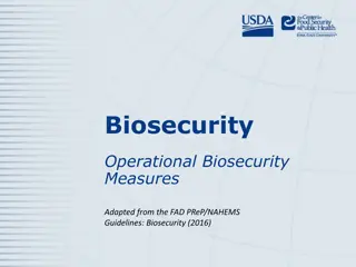 Operational Biosecurity Measures for Disease Prevention