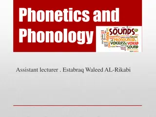 Introduction to Phonetics and Phonology