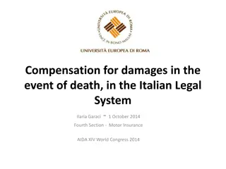 Compensation for Damages Resulting from Death in Italian Legal System