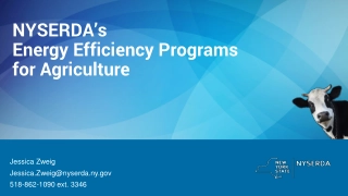 NYSERDA Energy Efficiency Programs for Agriculture