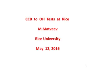 Hardware Status and Software Developments at Rice University