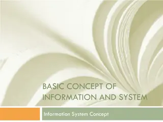 Basic Concepts of Information Systems
