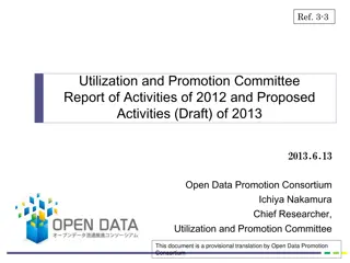 Open Data Trends and Activities in Japan 2012-2013