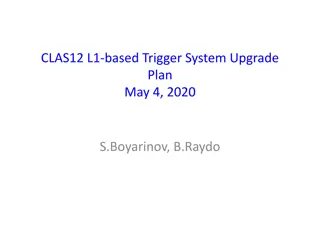 Level 1 CLAS12 Trigger System Upgrade Plan Overview