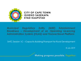 Operating Licence Administration System Development and Implementation Overview