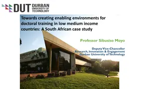 Enhancing Doctoral Training: Insights from South African Case Study