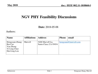 Feasibility Discussions on NGV PHY Enhancement in IEEE 802.11-18