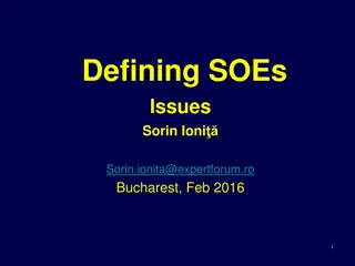 State-Owned Enterprises: Exploring Issues and Policies