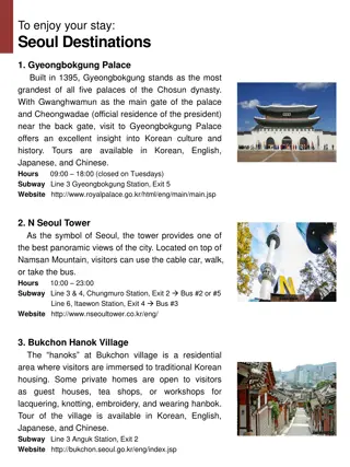 Explore Seoul's Top Destinations: Palaces, Towers, and Cultural Villages