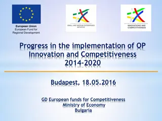 European Union Fund for Regional Development Progress 2014-2020