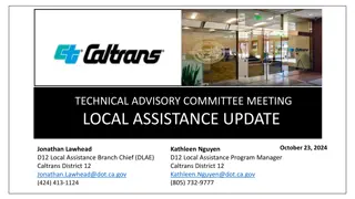 Local Assistance Update: Meeting Highlights and Reminders for Federal Fiscal Year 24/25