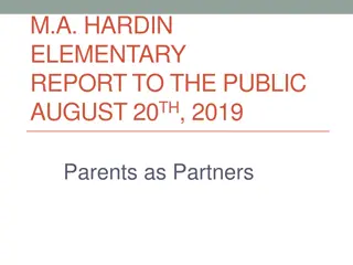 M.A. Hardin Elementary School Report and Staff Information