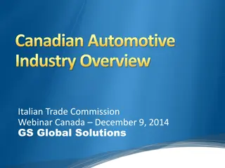 Canadian Automotive Industry Overview and NAFTA Megatrends Analysis