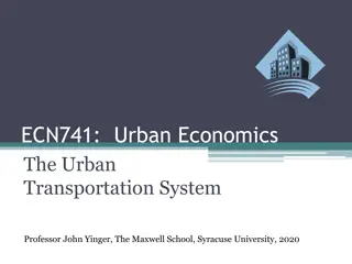 Urban Transportation System Modeling