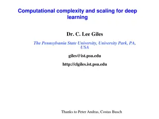 Complexity and Scaling in Deep Learning