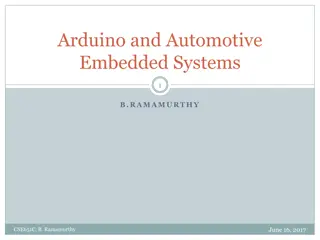 Arduino and Automotive Embedded Systems: Exploring Innovation