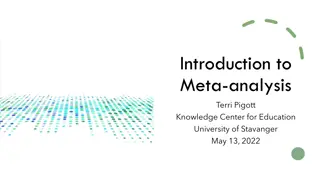 Meta-Analysis in Research