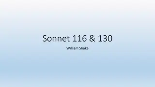 Shakespeare's Comparison of Love: Sonnet 116 vs. Sonnet 130