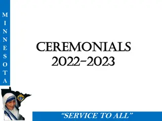 Minnesota Ceremonials 2022-2023: Virtual Services, Exemplification Teams, and More