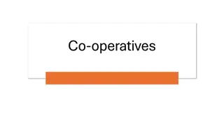 Co-operatives: Principles, Values, and Legal Structures