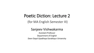 Poetic Diction: Insights from Literary Masters