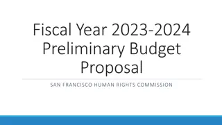San Francisco HRC Budget Proposal & Reduction Plan 2023-2024