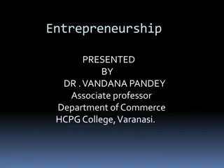 Various Views of Entrepreneurship Concepts and Theories