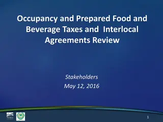 Review of Occupancy and Food Tax Policies for Raleigh and Wake County